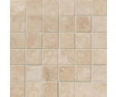 Ivory Travertine 2x2 Honed And Filled In 12x12 Mesh