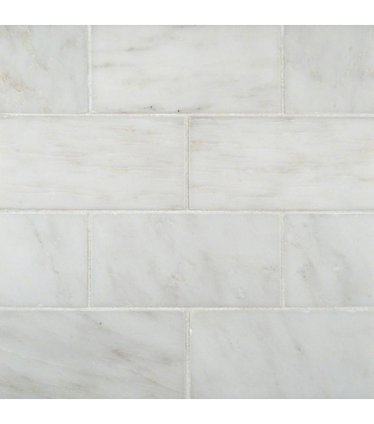 Greecian White Marble Subway Tile 3x6